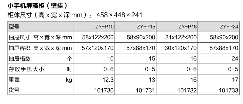 手机屏蔽柜 - ZYPS系列(图5)