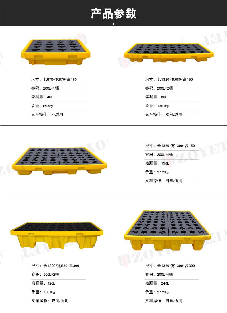 聚乙烯防渗漏托盘